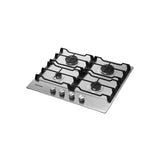 Samsung 60cm 4 Burner Gas Hob With Cast Iron Grates, Stainless Steel Finish