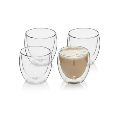 250ml Cappuccino Double Walled Glasses