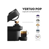 Nespresso Vertuo Pop Coffee Machine - Liquorice Black