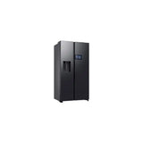 Samsung Bespoke 594L AI Side By Side Fridge - 9” AI Home Screen - Plumbed - Black