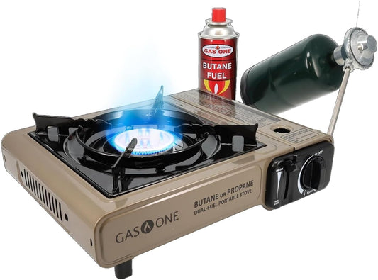 Gas One GS-3400P Propane or Butane Stove – Dual Fuel Portable Camping Stove