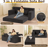 cidludto Convertible Sofa Bed – 3-in-1 Boneless Loveseat & Futon