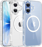 FNTCASE for iPhone 17 – Clear MagSafe-Compatible Phone Case