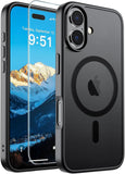 SUPFINE Magnetic Case for iPhone 17 – Black with Screen Protector