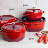 Round Casserole Pot with Lid