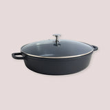 Shallow Casserole With Glass Lid