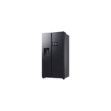 Samsung Bespoke 594L AI Side By Side Fridge - 9” AI Home Screen - Plumbed - Black