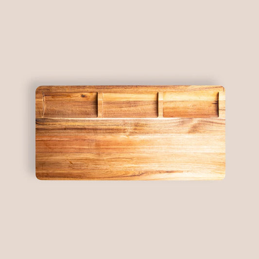 Three Bowl Prep + Serve Board (Long Grain)