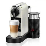 Nespresso CitiZ Automatic Espresso Machine with Aeroccino Milk Frother - White