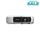 Epson Wxga Lamp Projector, Built-In Wifi, 2x Hdmi Ports, 4,000 Lumens, Up To 320 Inches Large Display