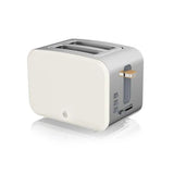 Nordic White 2 Slice Stainless Steel Toaster