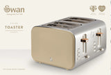 Swan Nordic Oatmeal 4 Slice Toaster