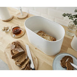 Nordic White Bread Bin with Cutting Board
