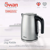 Swan Townhouse Stainless Steel Silver 1,7 Litre Jug Kettle