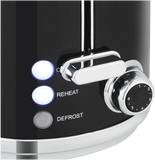 Swan Retro Toaster Glossy Black
