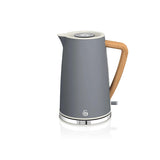 Nordic Slate Grey Cordless Kettle & 2 Slice Toaster