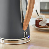 Nordic Slate Grey Cordless Kettle & 4 Slice Toaster