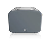 Nordic Slate Grey Cordless Kettle & 4 Slice Toaster