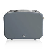 Nordic Slate Grey Cordless Kettle & 2 Slice Toaster
