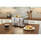 Classic 4 Slice Polished Stainless Steel Toaster