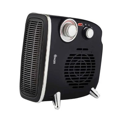 Swan Retro Black Fan Heater