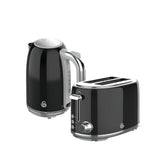 Glossy Black Kettle and Toaster Pack