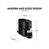 Nespresso Vertuo Pop Coffee Machine - Liquorice Black