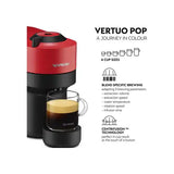 Nespresso Vertuo Pop Coffee Machine - Spicy Red