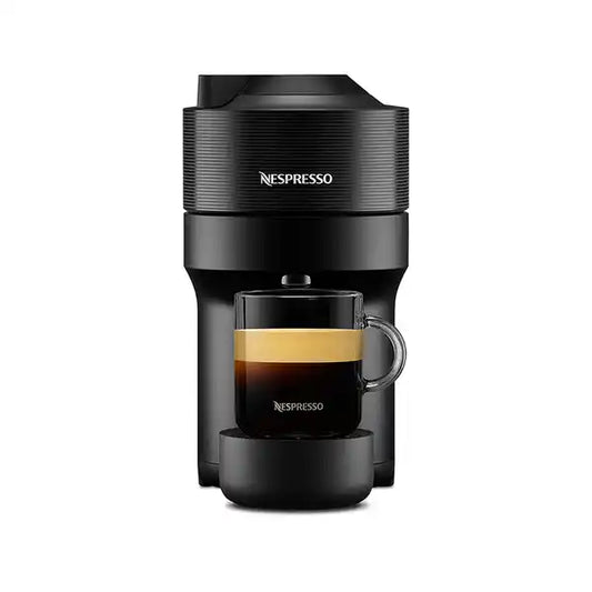 Nespresso Vertuo Pop Liquorice Black + Black Aeroccino Bundle