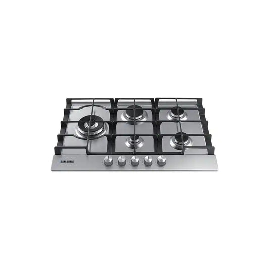 Samsung 75cm 5 Burner Gas Hob With A 60cm Cut Out, Stainless Steel Finish