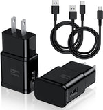 Type-C Fast Charger – 2-Pack USB-C Android Phone Chargers with 6ft Cables