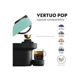 Nespresso Vertuo Pop Coffee Machine - Aqua Mint