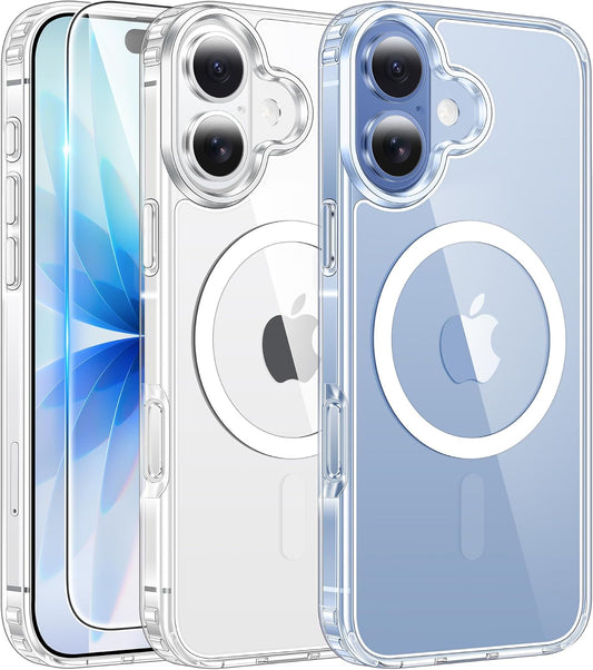 FNTCASE for iPhone 17 – Clear MagSafe-Compatible Phone Case