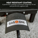 GasOne High Pressure Single Propane Burner – Outdoor Cooking Burner with Heat Shield & Guard