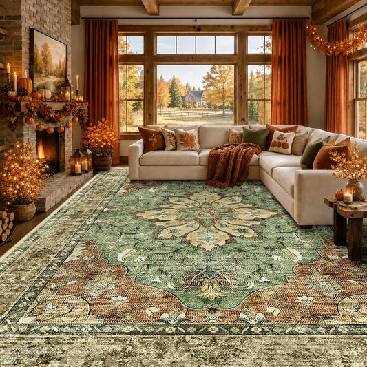 RELEANY Washable Area Rug, 8' × 10'