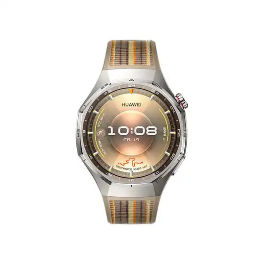 Huawei Watch GT 6 Pro Golf Edition 46mm – Titanium Case with Sand Fluoroelastomer & Fabric Strap