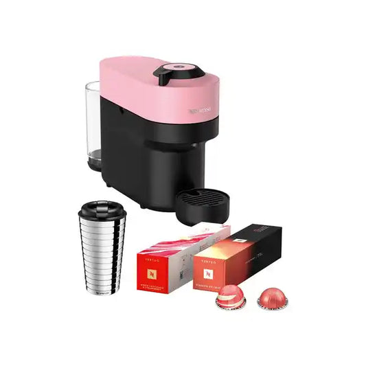 Nespresso Limited Edition Value Pack Coffee Machine Bundle - Candy Pink