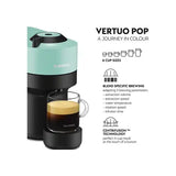 Nespresso Vertuo Pop Coffee Machine - Aqua Mint