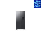 Samsung 560L Side By Side Fridge With Digital Inverter Technology - Gentle Matt Black