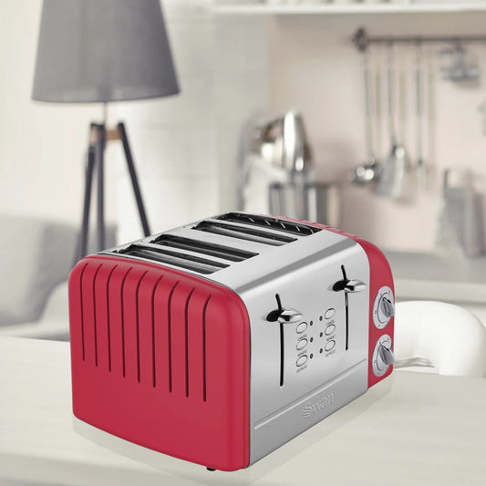 4 Slice Retro Red Toaster