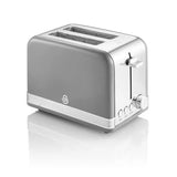 Retro Grey 2 Slice Toaster