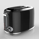 2 Slice Stainless Steel Black Toaster