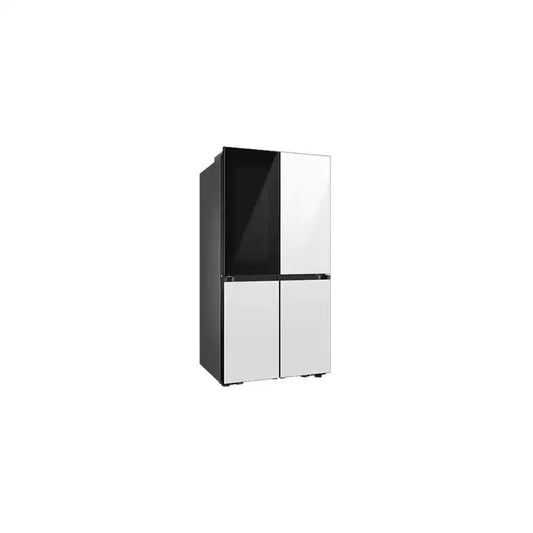 Samsung Bespoke 704L French Door Refrigerator With Customisable Design & Seethru Door - White + Free Gift