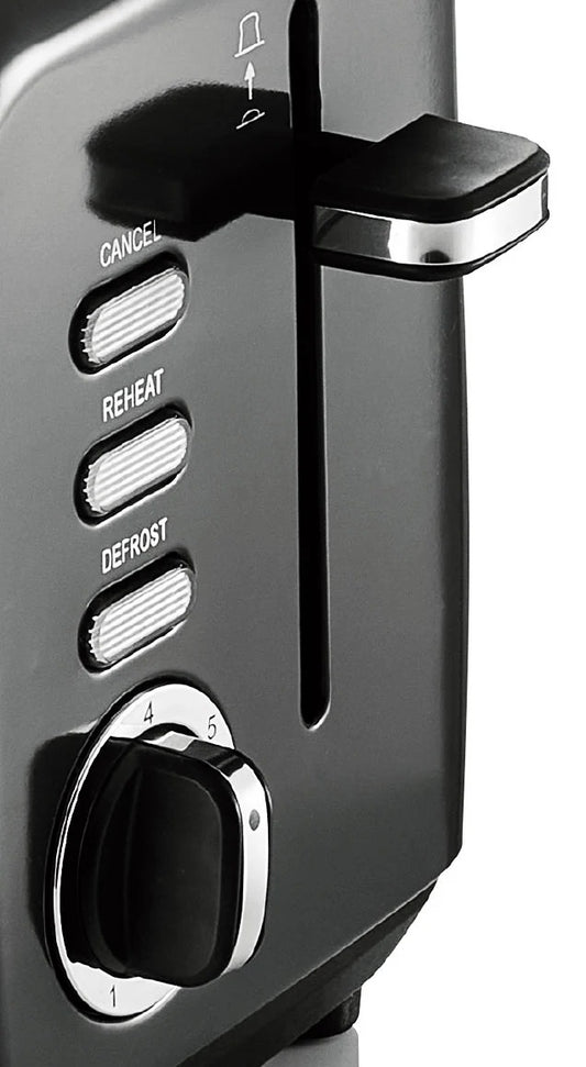 Swan Townhouse Stainless Steel Black 2 Slice Toaster