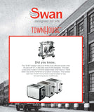 Swan Townhouse Stainless Steel Black 2 Slice Toaster