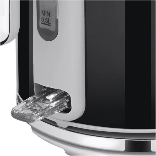 Swan Retro Glossy Black Kettle