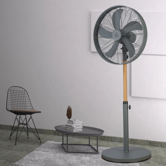 Swan Nordic Slate Grey 40cm Pedestal Fan