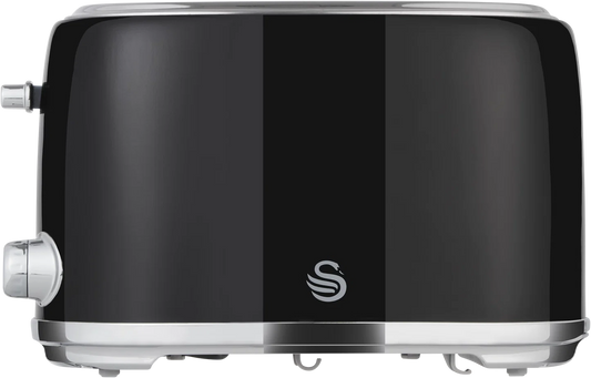 Swan Retro Toaster Glossy Black