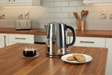 Classic Polished Stainless Steel Cordless Kettle & 2 Slice Toaster