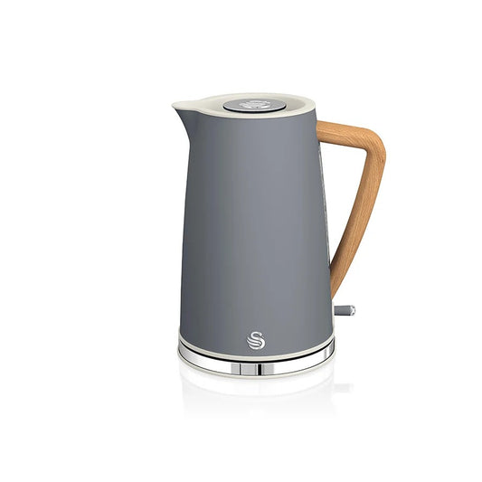 Nordic Slate Grey Cordless Kettle & 2 Slice Toaster